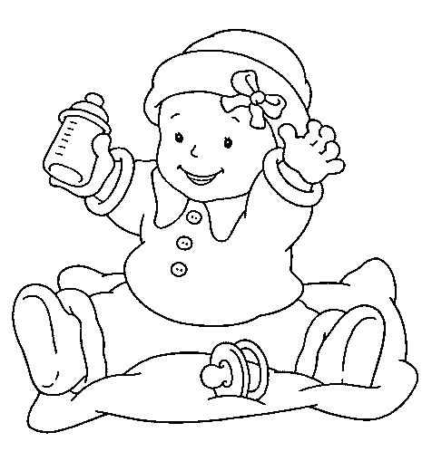 Baby Coloring pages | Coloring pages for girls |  #27