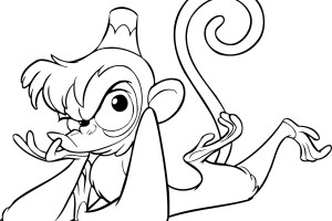 Disney coloring pages | Mickey Aladin