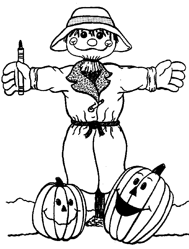 Farm Halloween coloring pages