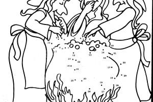 Halloween coloring pages | 3 Witch