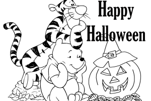 Halloween coloring pages | Winnie the poo