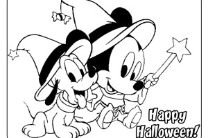 Happy Halloween Disney coloring pages