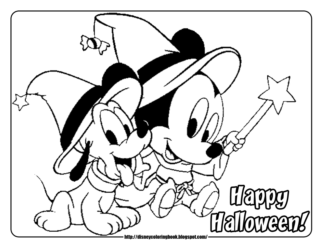  Happy Halloween Disney coloring pages