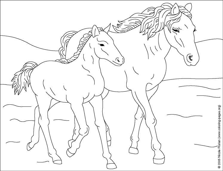 Horse coloring pages | FREE coloring pages | #22