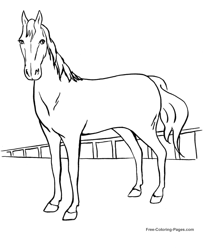 Horse coloring pages | FREE coloring pages | #25