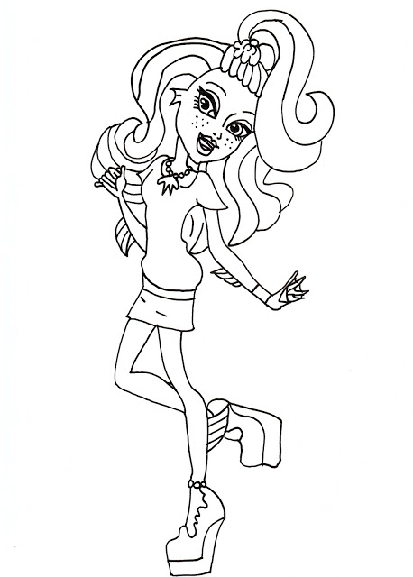  Monster high coloring pages | Coloring pages for girls | #11