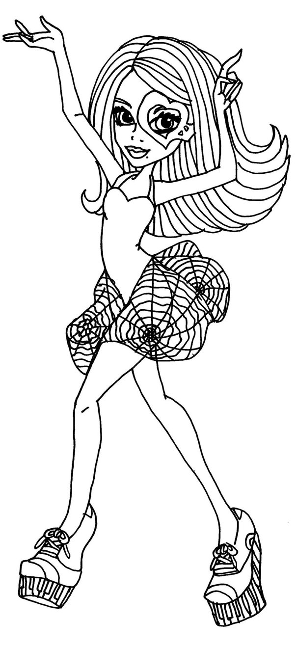 Monster high coloring pages | Coloring pages for girls | #12
