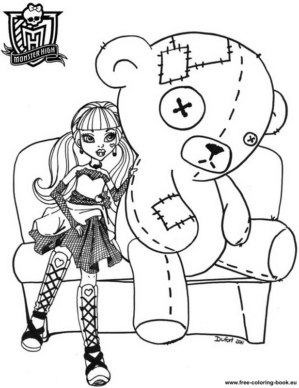  Monster high coloring pages | Coloring pages for girls | #6