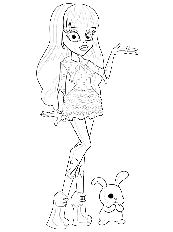  Monster high coloring pages | Coloring pages for girls | #8