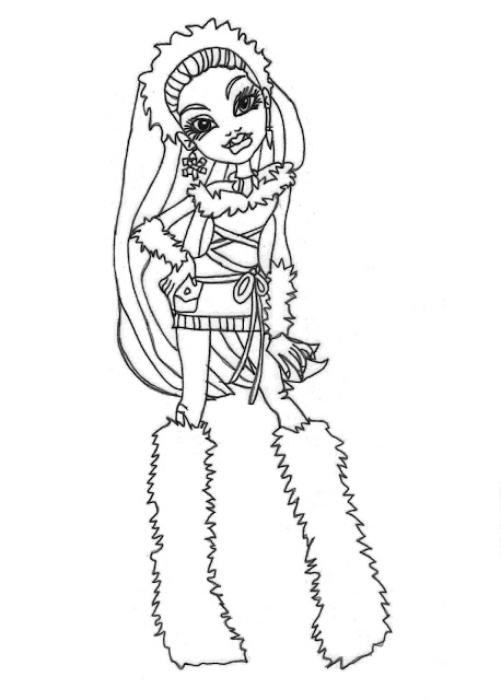  Monster high coloring pages | Coloring pages for girls | #9