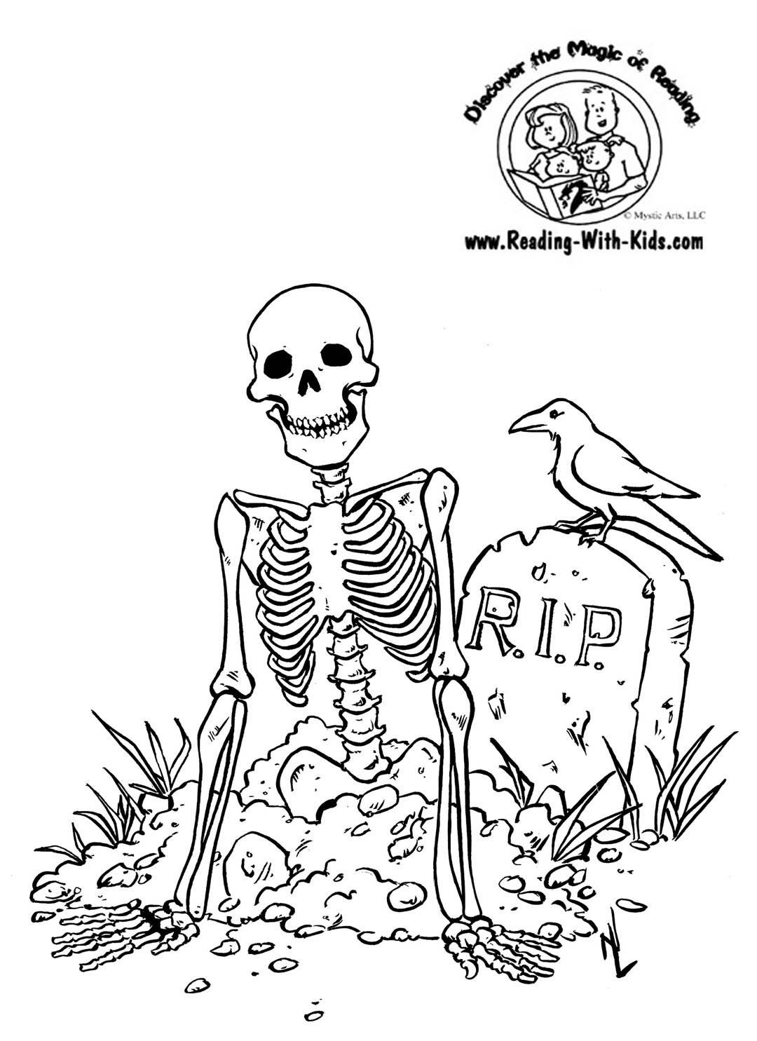 Skull Halloween coloring pages