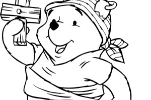 Winnie Halloween coloring pages