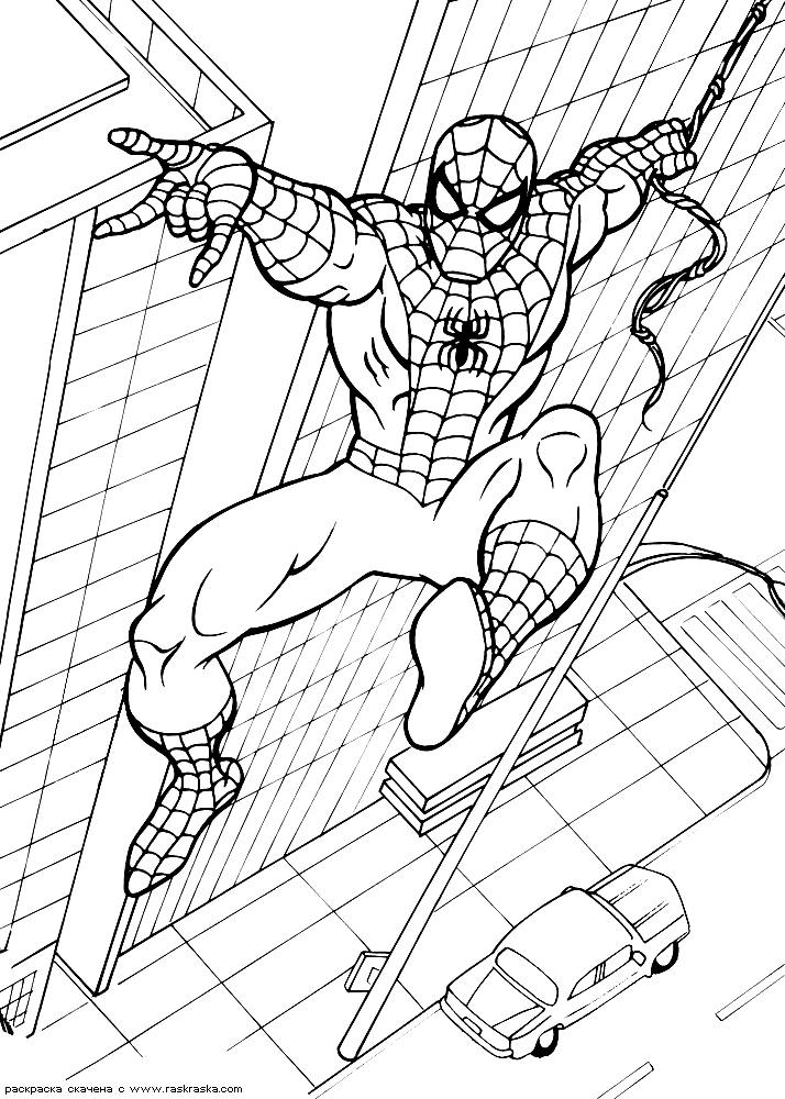 Spiderman Coloring pages | Kids coloring pages | Free coloring pages | #24