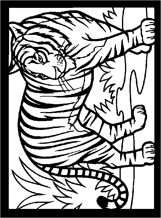 Tiger coloring pages | Animal coloring pages | #4