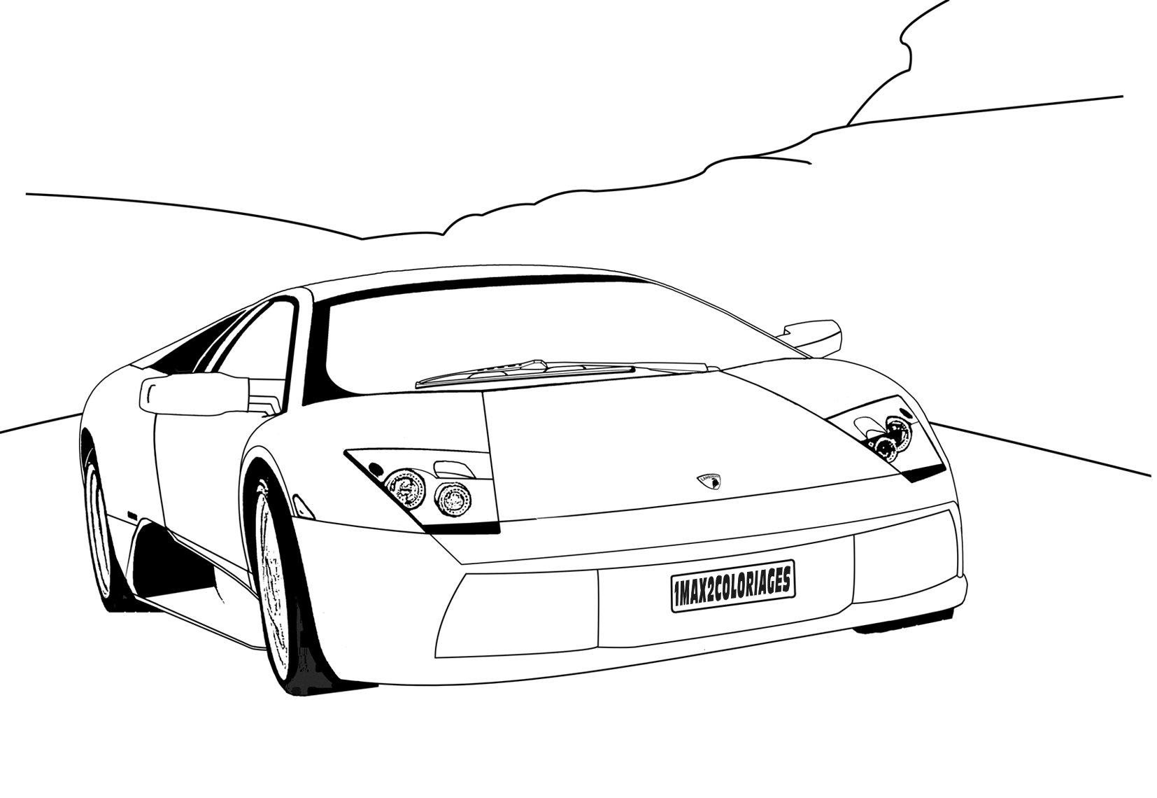 Lamborghini Coloring Pages | Coloring pages of CARS | #26
