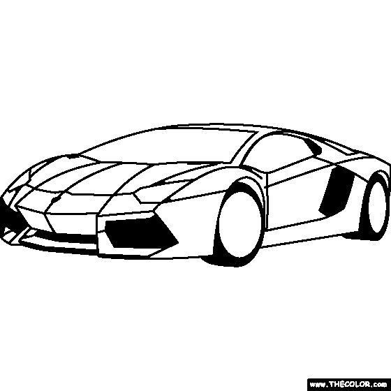 Lamborghini Coloring Pages | Coloring pages of CARS | #29