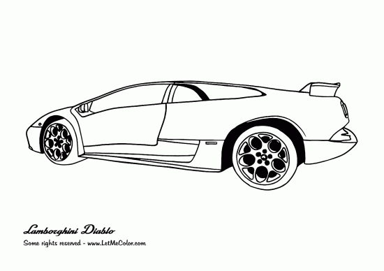 Lamborghini Coloring Pages | Coloring pages of CARS | #35