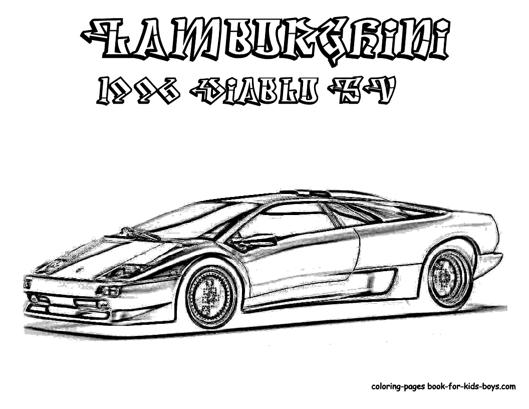 Lamborghini Coloring Pages | Coloring pages of CARS | #40