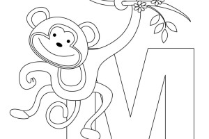 Monkey Coloring Pages | Love coloring pages | #11