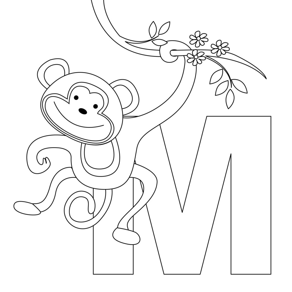  Monkey Coloring Pages | Love coloring pages | #11