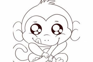 Monkey Coloring Pages | Love coloring pages | #12