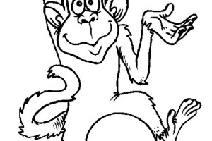 Monkey Coloring Pages | Love coloring pages | #15