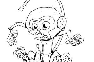 Monkey Coloring Pages | Love coloring pages | #24