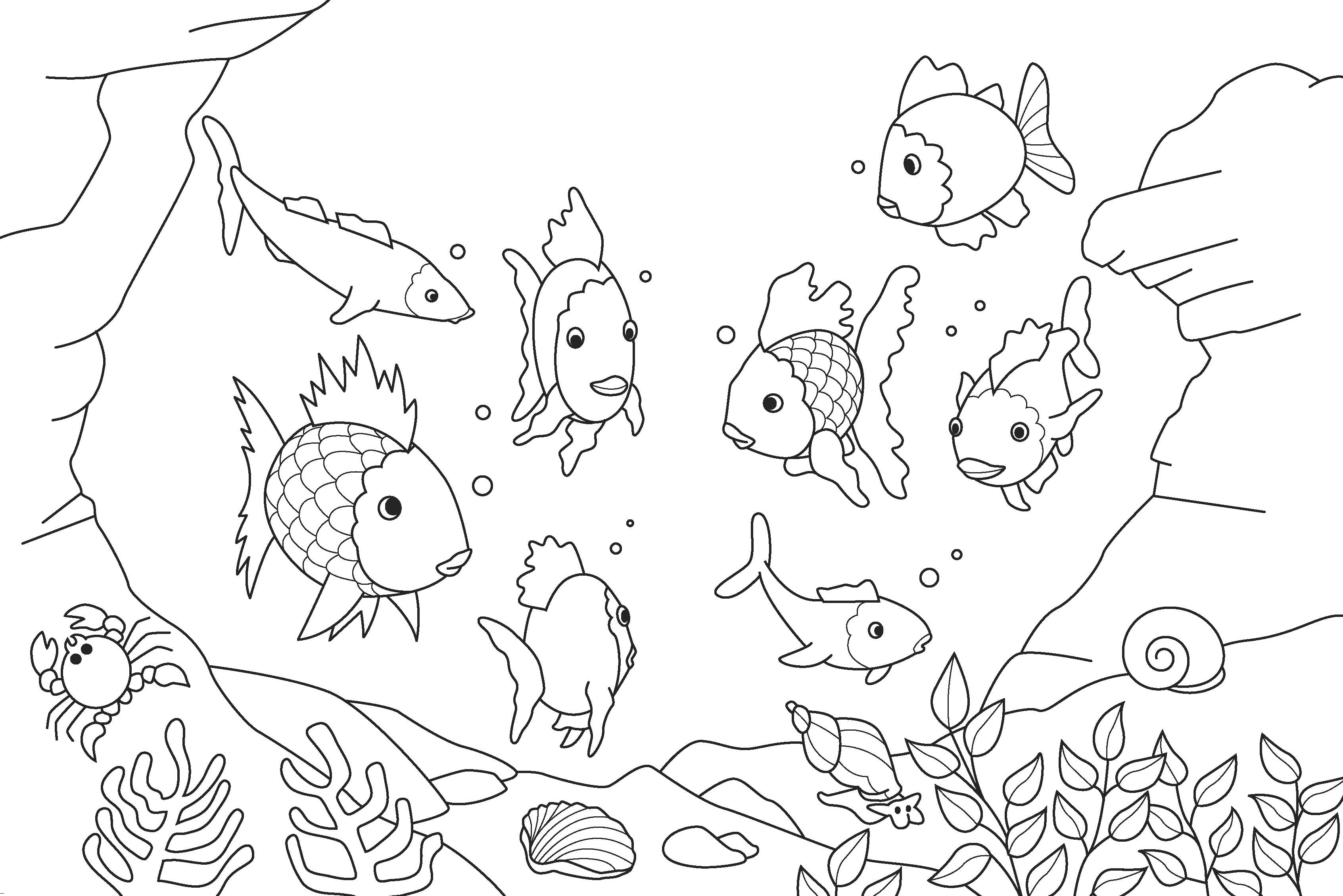  Fish Coloring Pages | print coloring pages | Kids printable coloring pages | #16