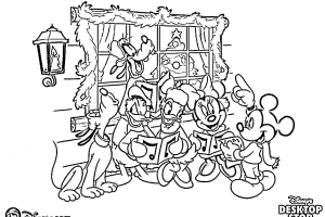 All Family of Disney Coloring Pages Christmas | Coloring pages for Christmas | Christmas trees coloring pages