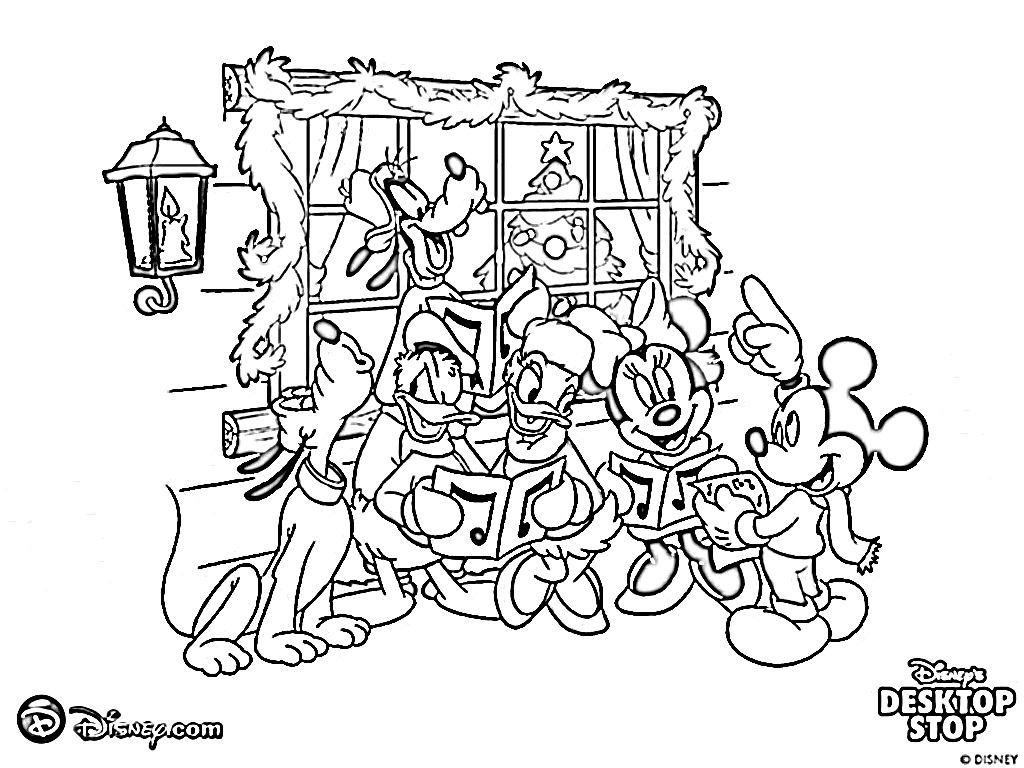  All Family of Disney Coloring Pages Christmas | Coloring pages for Christmas | Christmas trees coloring pages