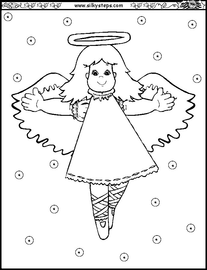 Angel Coloring Pages Christmas | Coloring pages for Christmas | Christmas trees coloring pages
