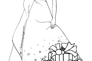 Barbie Coloring Pages Christmas | Coloring pages for Christmas | Christmas trees coloring pages