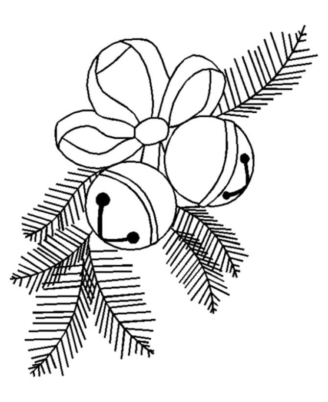 Bells Coloring Pages Christmas | Coloring pages for Christmas | Christmas trees coloring pages
