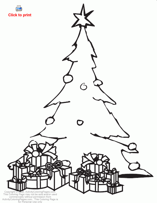 Crazy Tree Coloring Pages Christmas | Coloring pages for Christmas | Christmas trees coloring pages