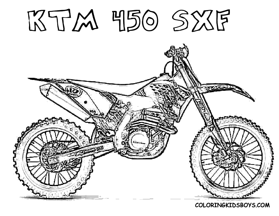 Dirt Bike Coloring Pages | Coloring pages for Boys | #1