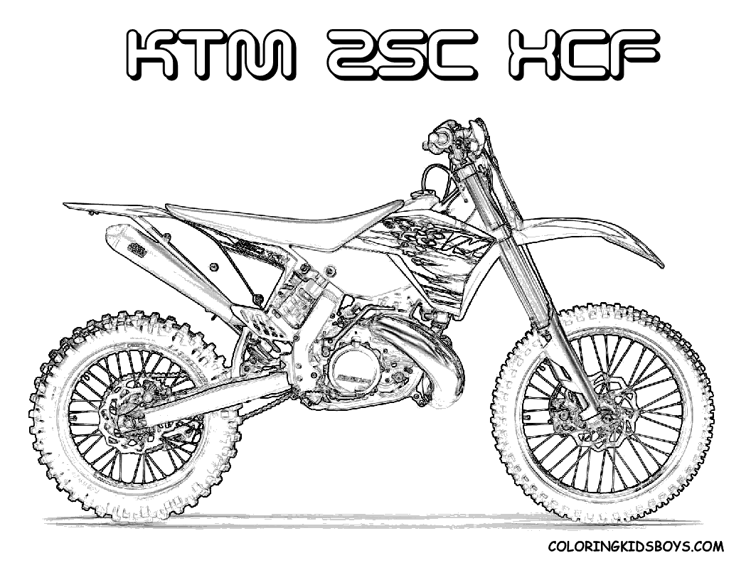 Dirt Bike Coloring Pages | Coloring pages for Boys | #12