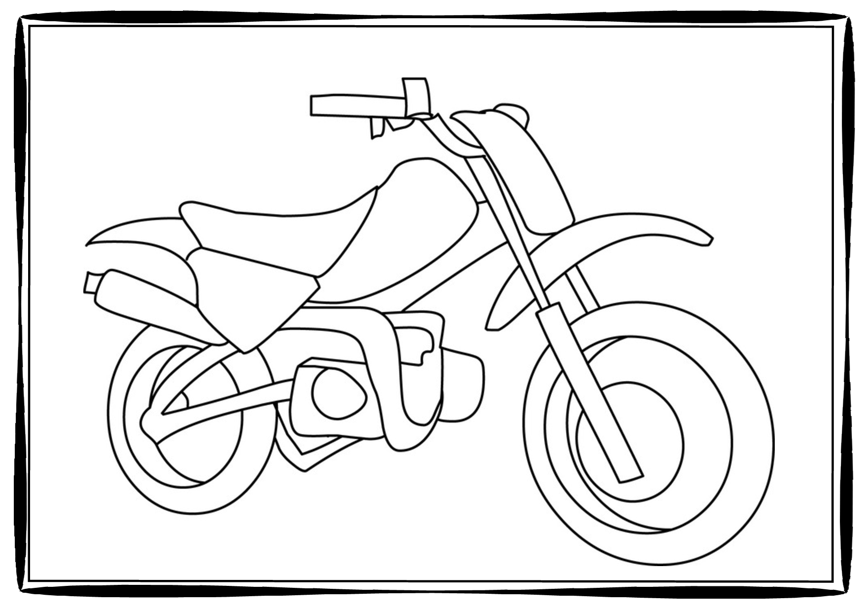  Dirt Bike Coloring Pages | Coloring pages for Boys | #13