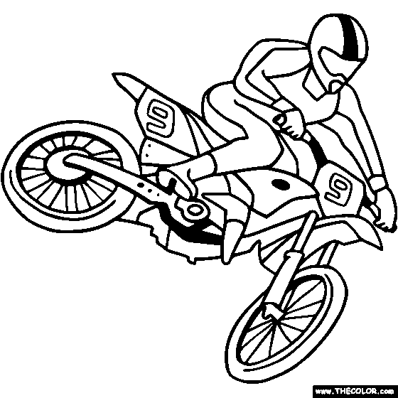 Dirt Bike Coloring Pages | Coloring pages for Boys | #16
