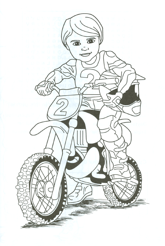  Dirt Bike Coloring Pages | Coloring pages for Boys | #19