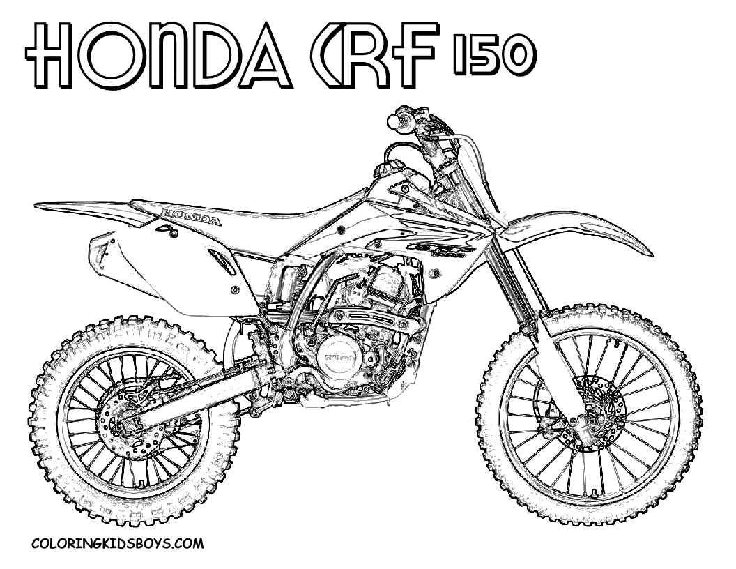 Dirt Bike Coloring Pages | Coloring pages for Boys | #2