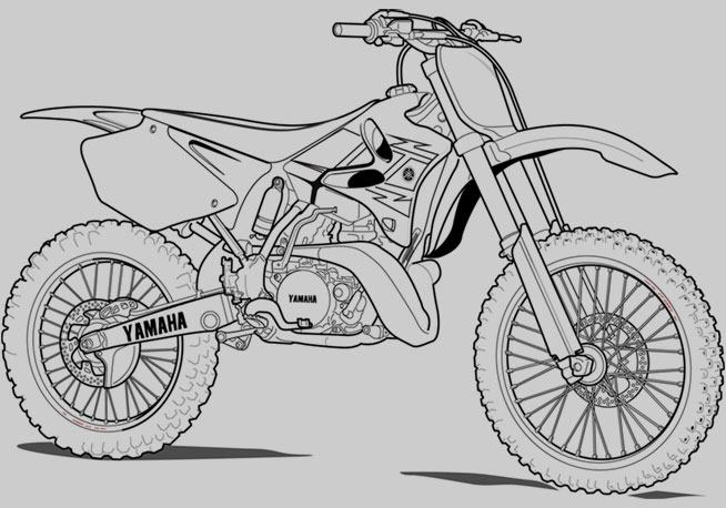  Dirt Bike Coloring Pages | Coloring pages for Boys | #29