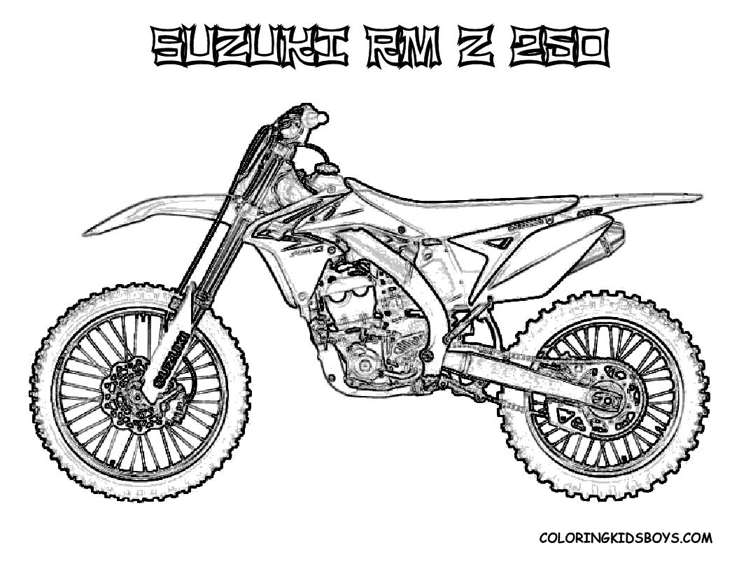 Dirt Bike Coloring Pages | Coloring pages for Boys | #33
