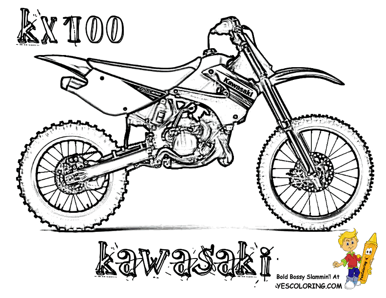 Dirt Bike Coloring Pages | Coloring pages for Boys | #34