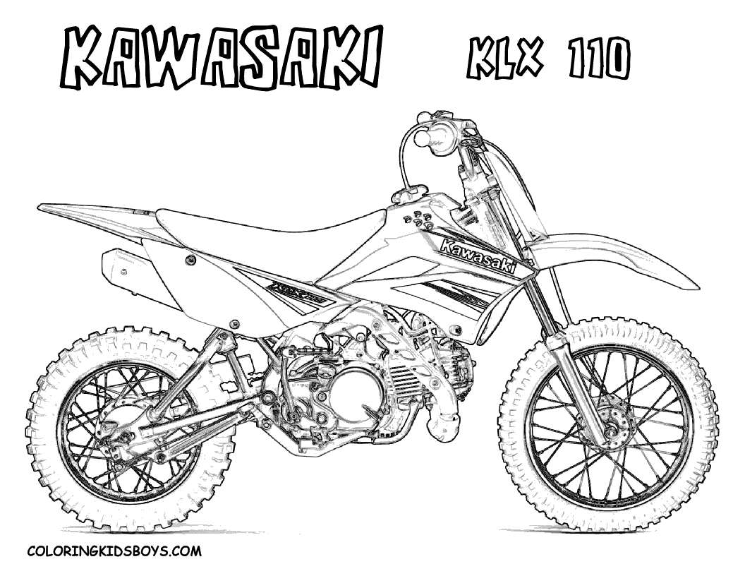 Dirt Bike Coloring Pages | Coloring pages for Boys | #9