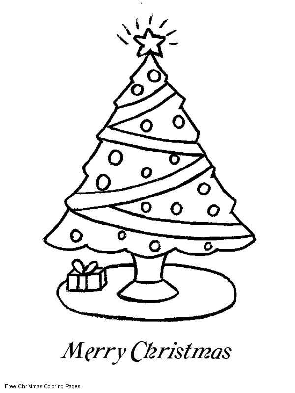  Tree with Stars Coloring Pages Christmas | Coloring pages for Christmas | Christmas trees coloring pages