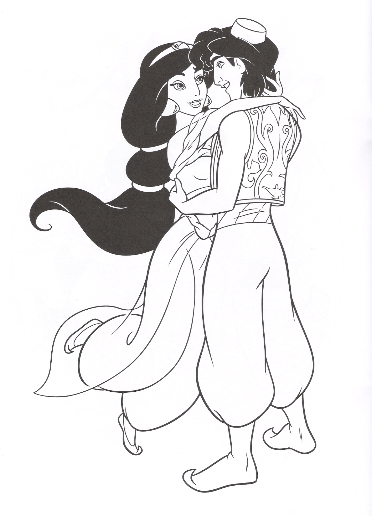 Aladin Disney Princess Coloring Pages