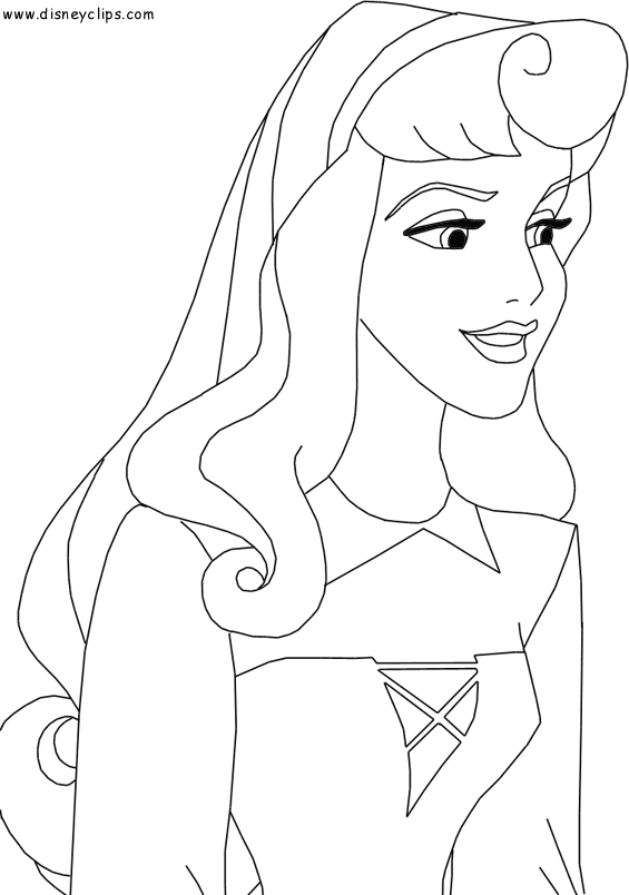 Aurora Disney Princess Coloring Pages