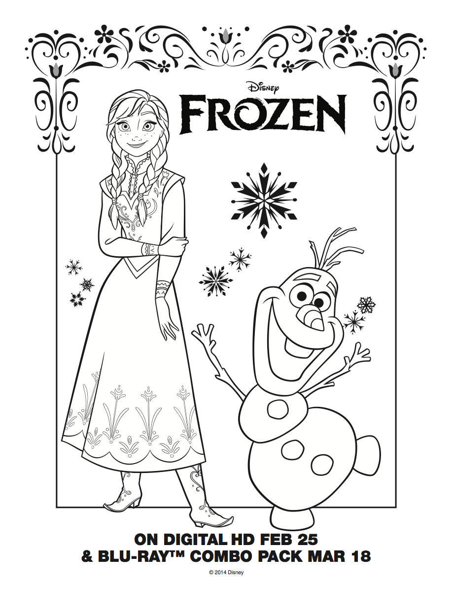 Frozen Coloring-Pages | Color pages | FREE coloring pages for kids |Printable coloring pages for kids| #25