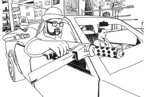 Grand Theft Auto V 5 Coloring pages for kids | FREE Coloring pages | #1