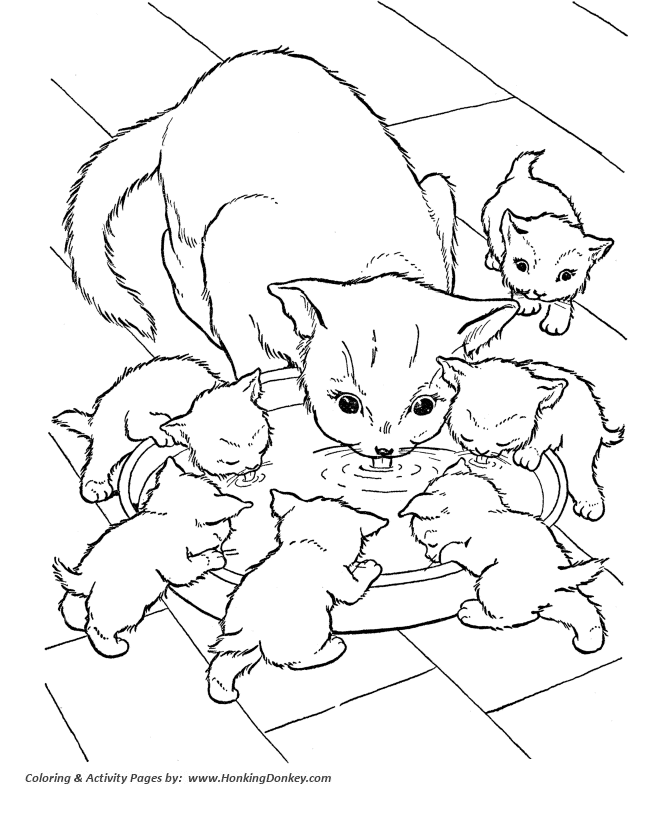 Kitten Coloring Pages | Coloring pages for Girls | #4